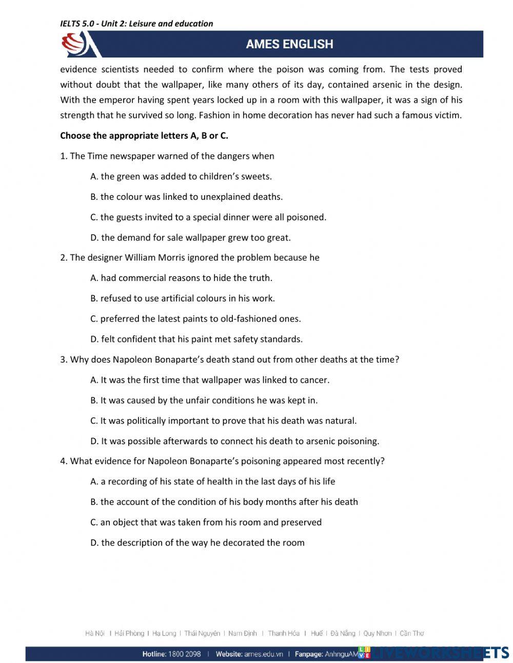 IELTS 5.0 - L5 - Reading Part 1