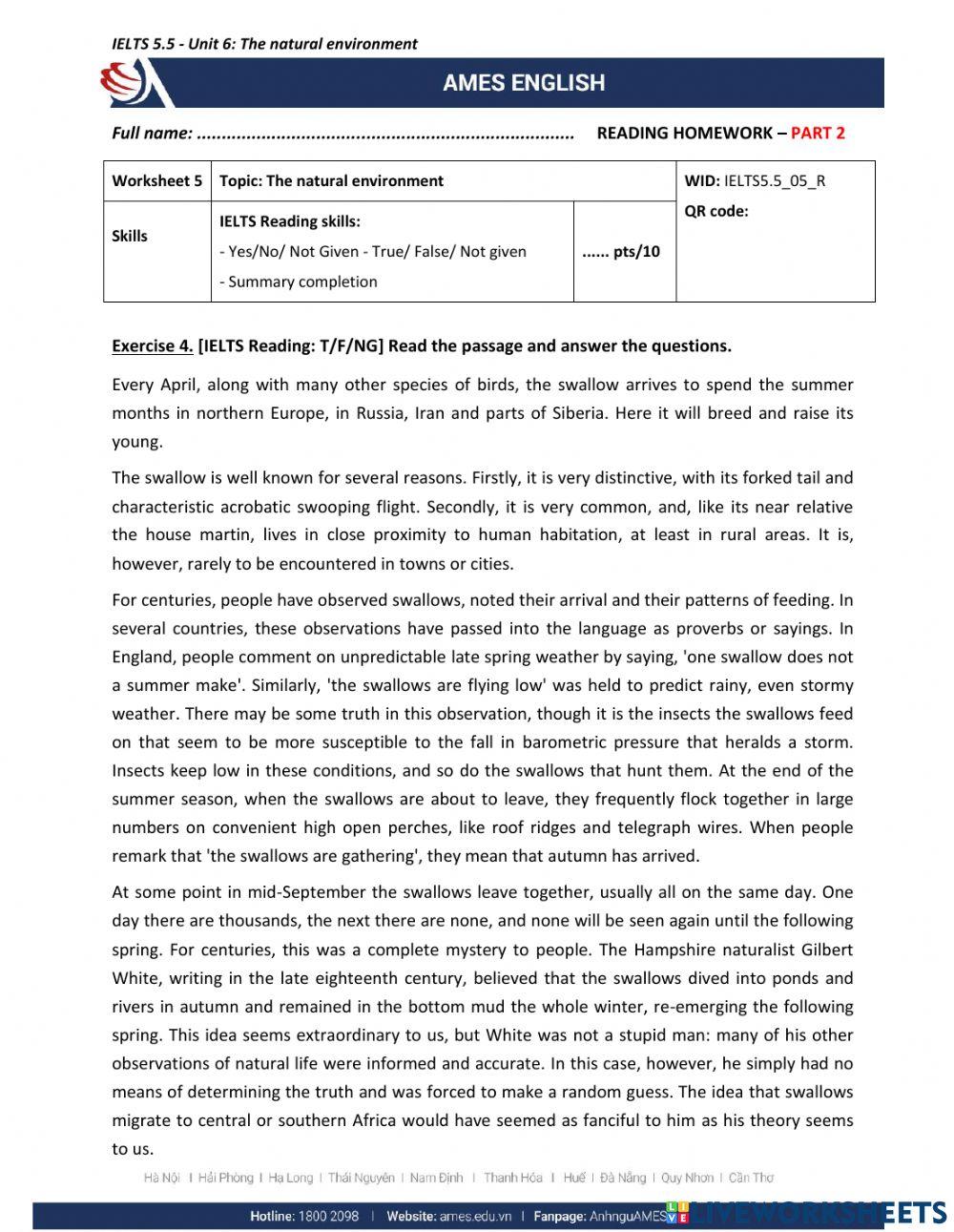 IELTS 5.5 - L5 - Reading Part 2