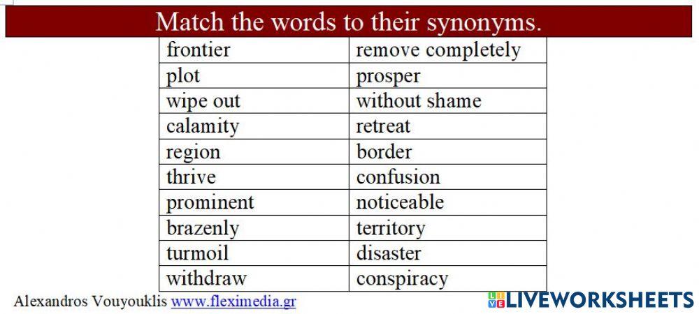 Ancient Egypt decline match synonyms