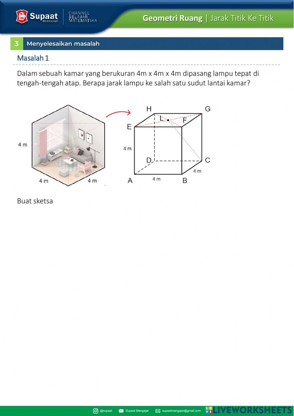 LKPD Geometri Ruang - Jarak Titik Ke Titik