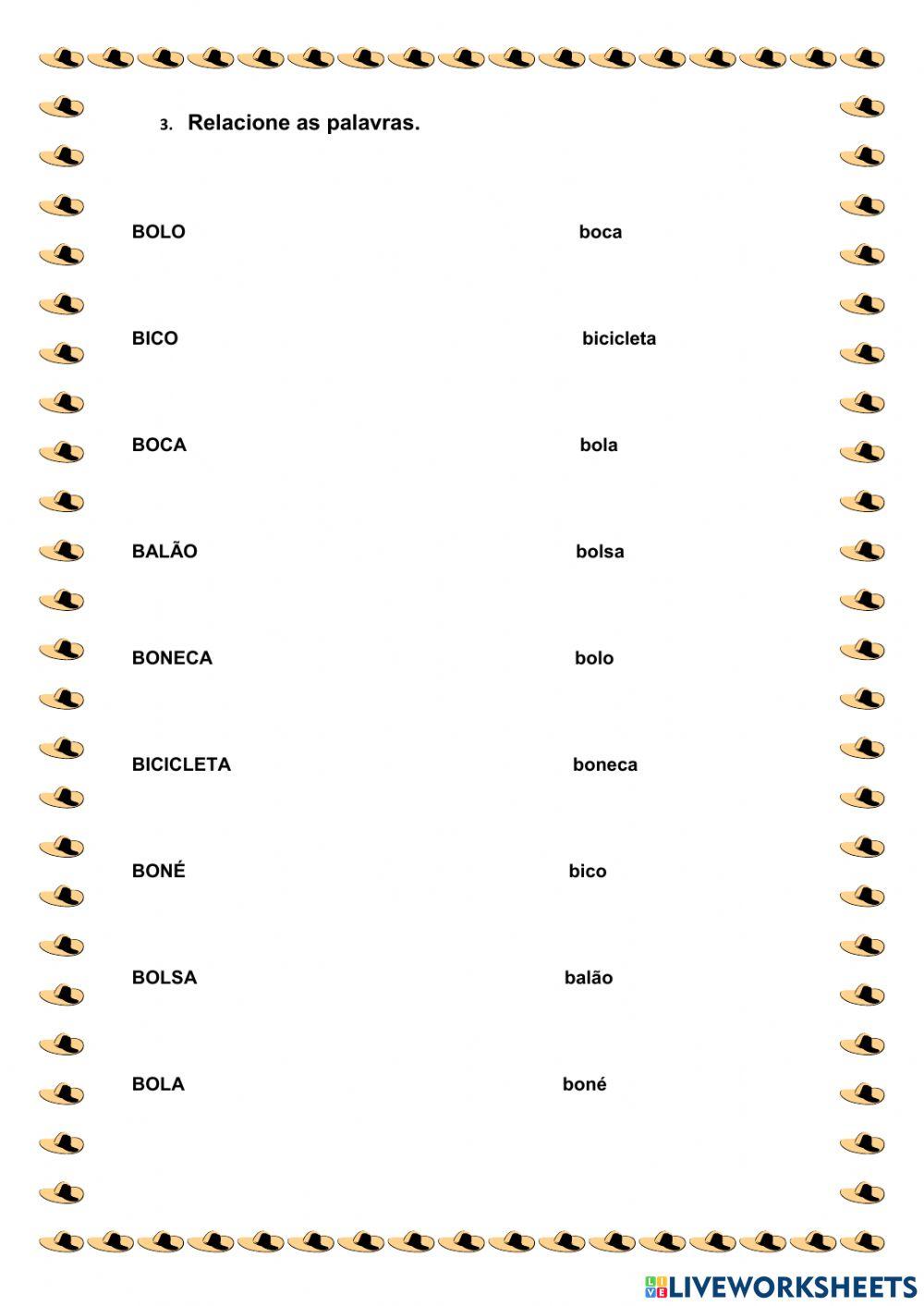 Atividade Língua Portuguesa