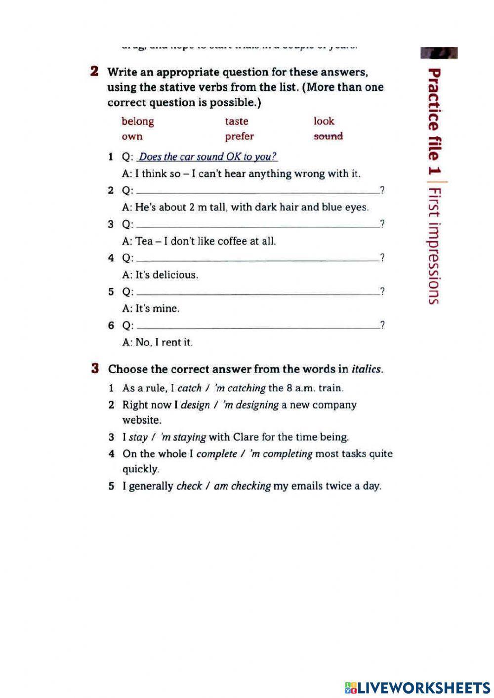 Business present simple