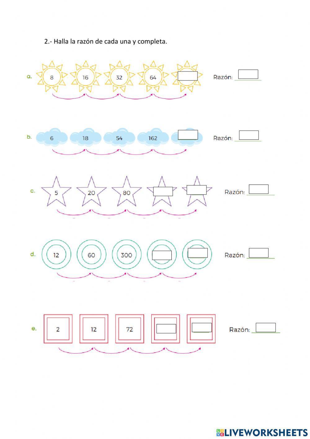 Sucesiones geométricas