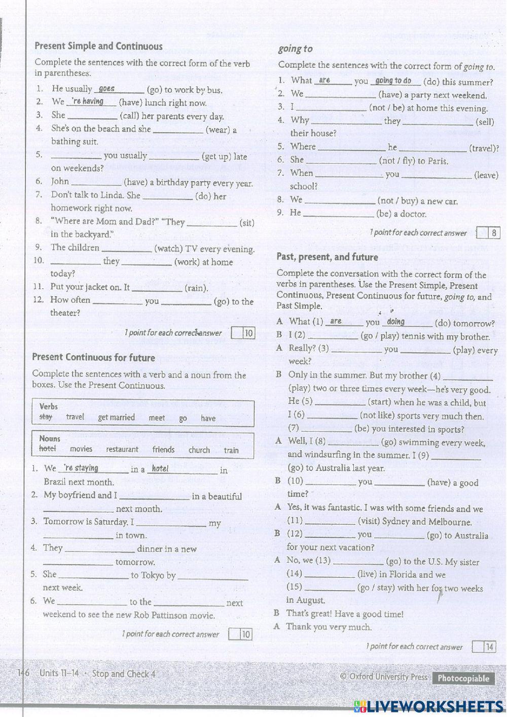 Stop and Check 4 - Elementary
