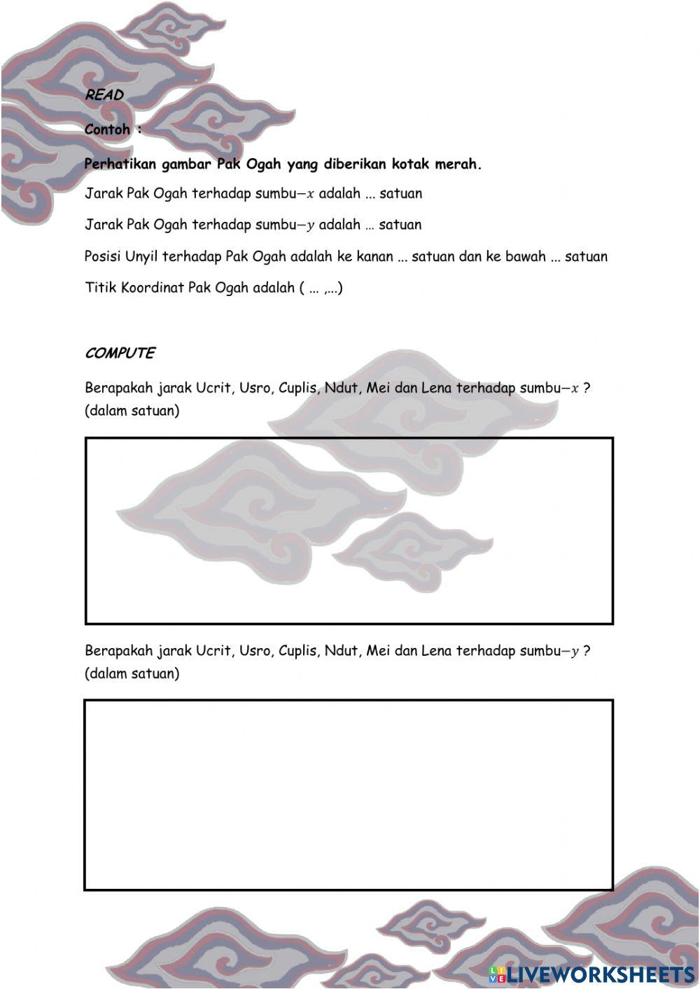 LKPD 2 - SISTEM KOORDINAT KARTESIUS