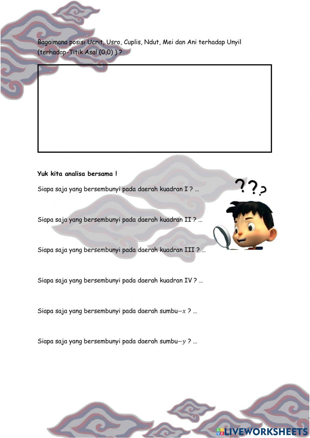 LKPD 2 - SISTEM KOORDINAT KARTESIUS