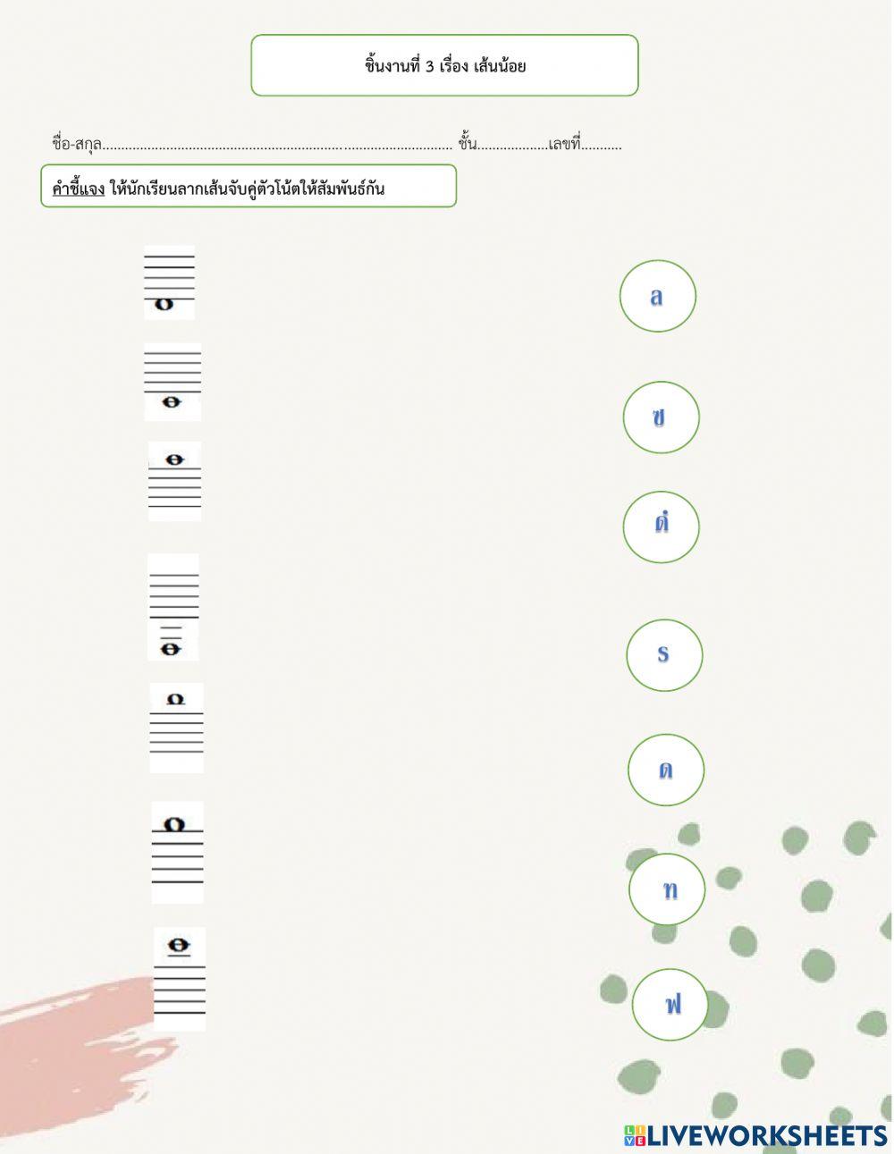เส้นน้อย (Ledger Lines)