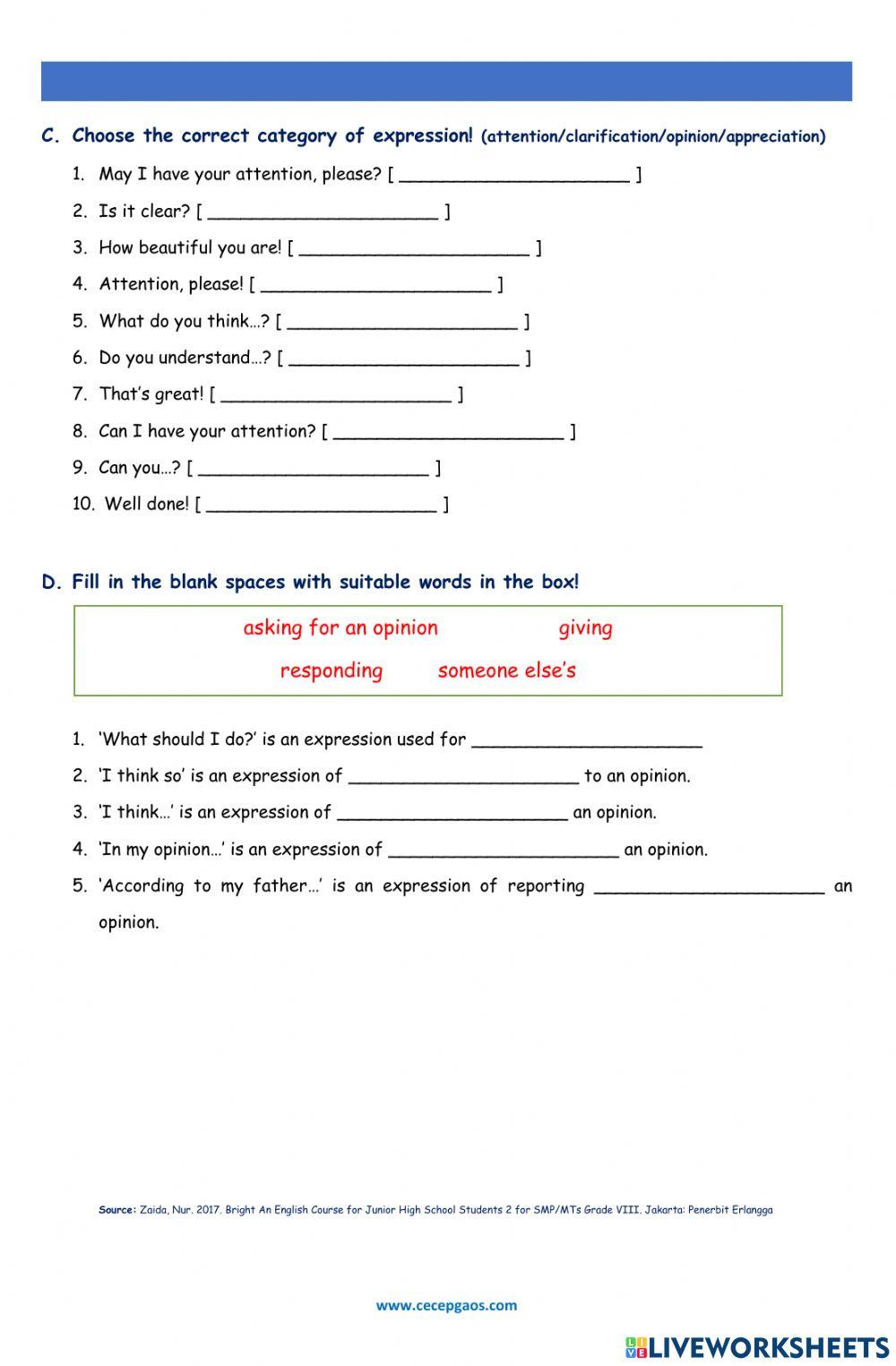 LKPD Interaktif Bahasa Inggris tentang Express Yourself (Review)