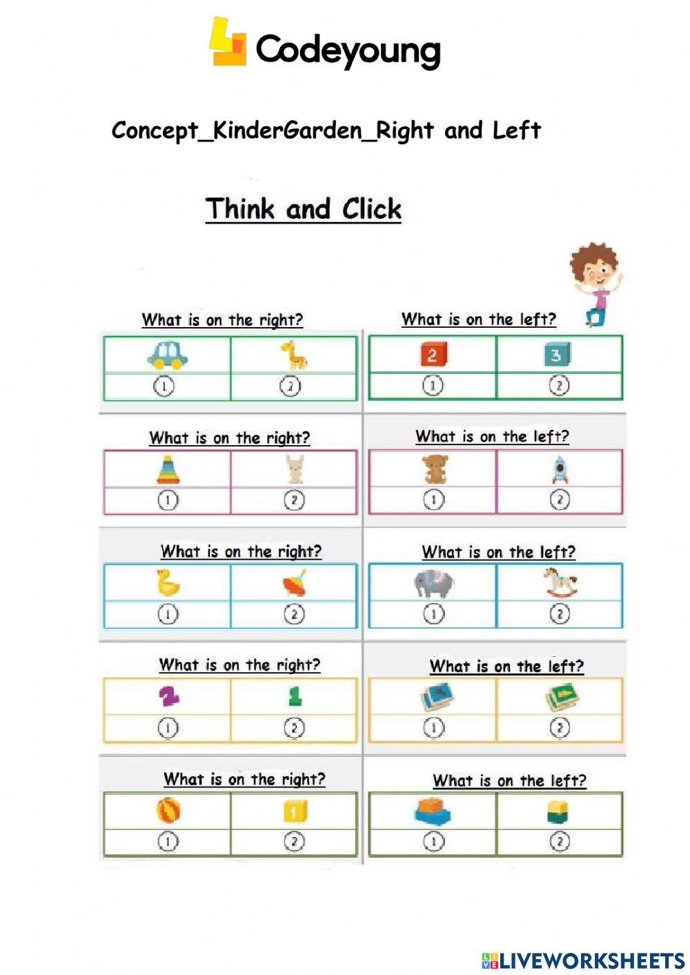 Left And Right Worksheets Free