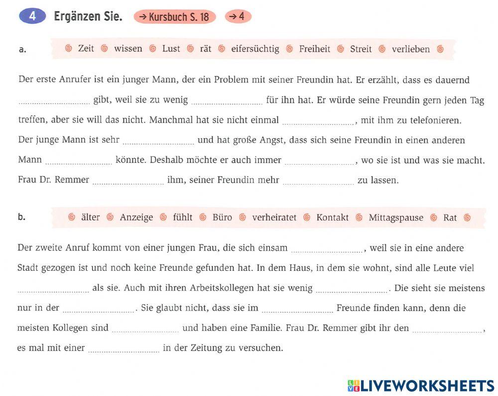 Anrufe an die Psychologin
