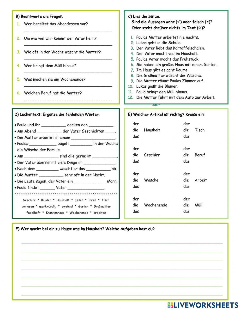 Mein Vater im Haushalt