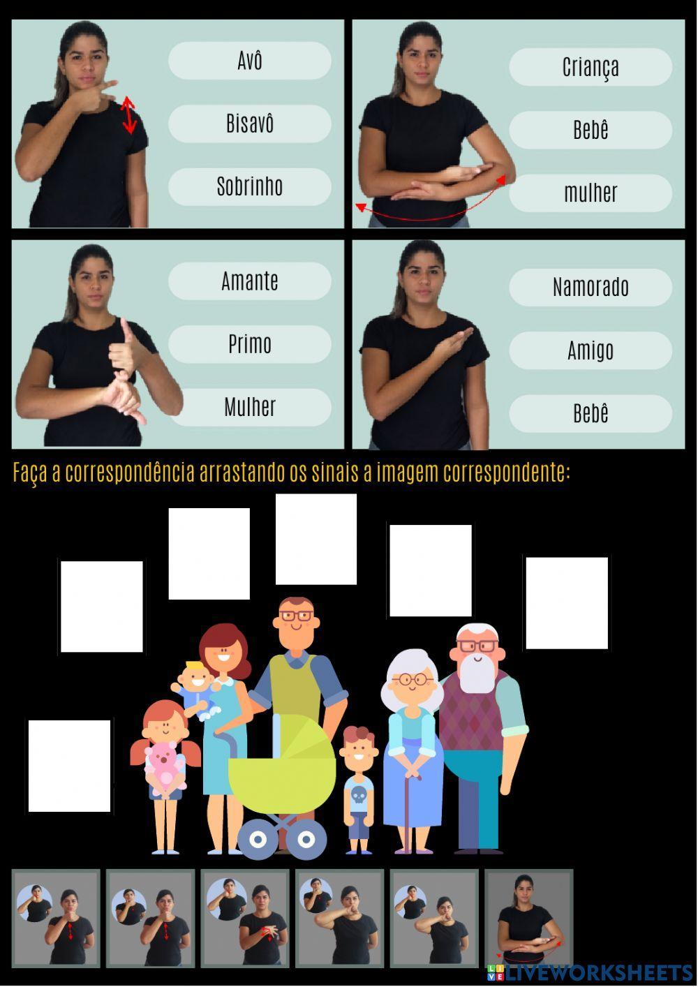 Atividade 1 familia em libras