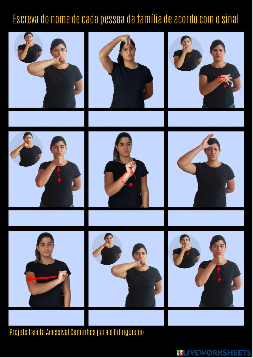 Atividade iii família em libras
