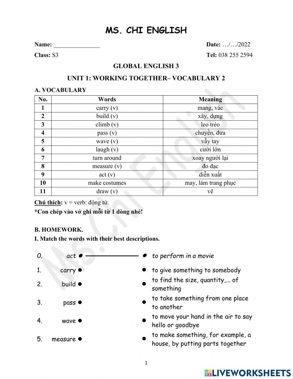 Foreign-Teacher-S3-U1-VOCAB-2