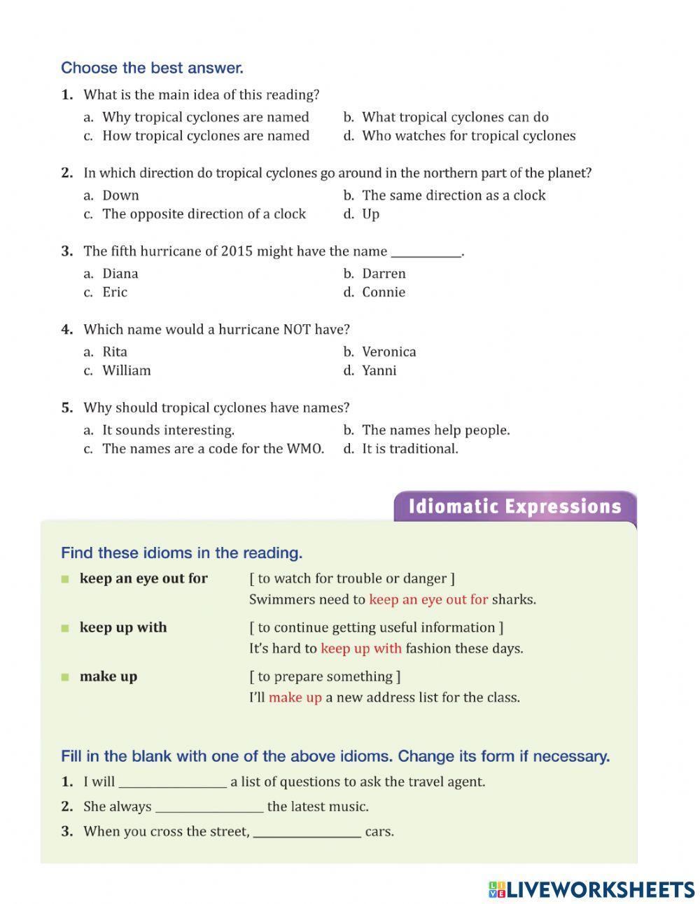 Reading challenge week 3