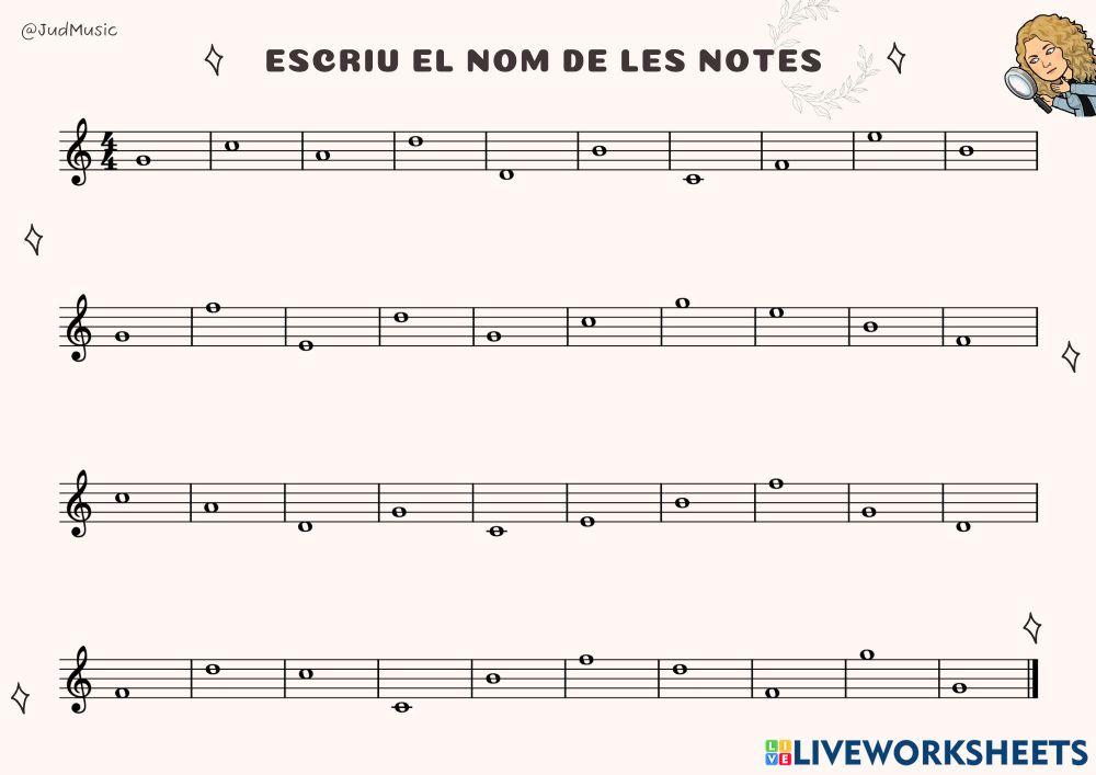 Les notes