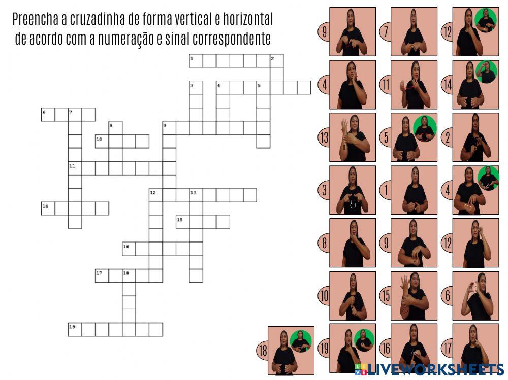 1ª Atividade Frutas em LIBRAS