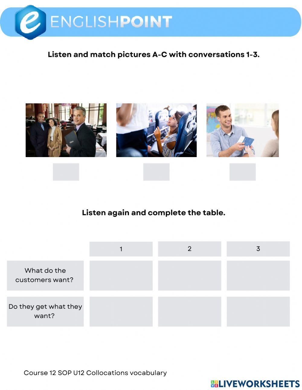 Request and offers - Speakout Pre-Intermediate Unit 12