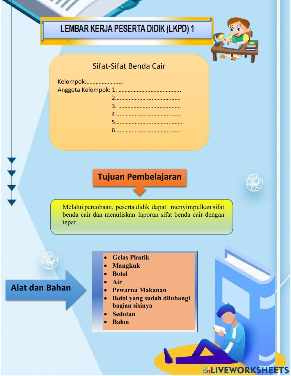 LKPD Sifat-Sifat Benda Cair
