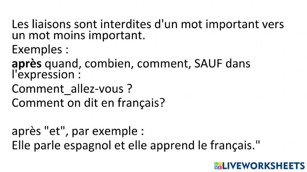 Francais: Prononciation 4