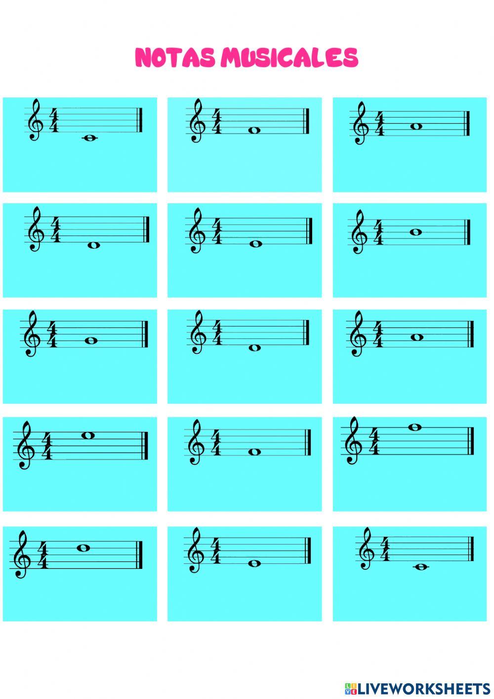 Notas musicales