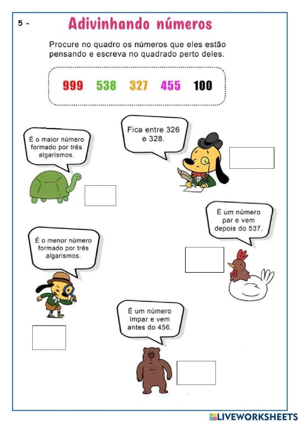 Adição, subtração e multiplicação