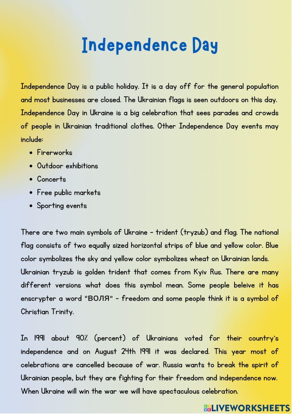 Ukraine. Independence Day