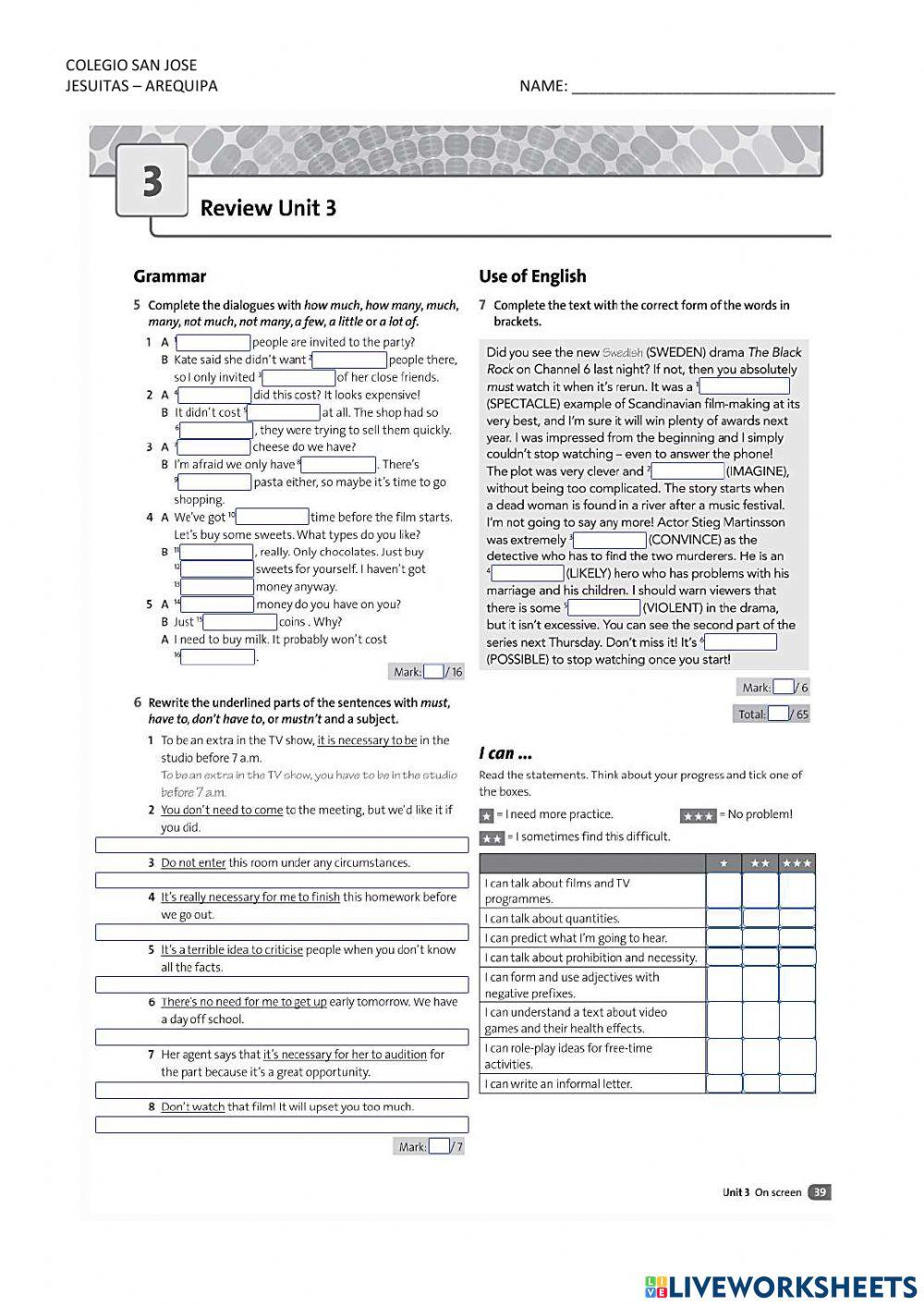 Grammar and Use of English