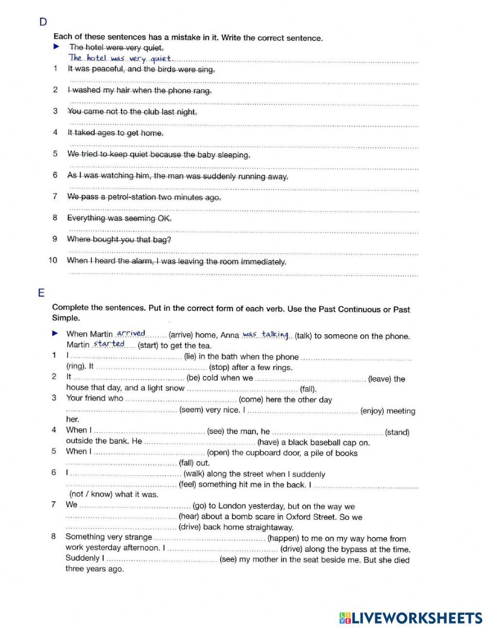 Revision-Present and Past