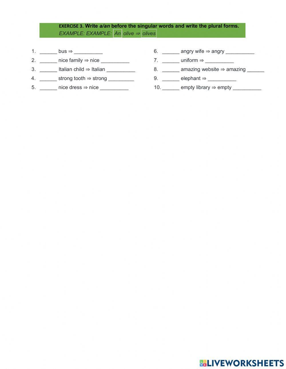 A1-A-An-Singular and Plural Nouns