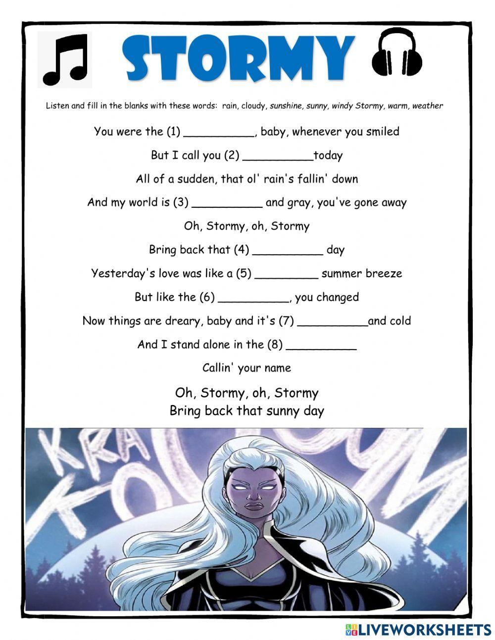 -Stormy- Song Activity