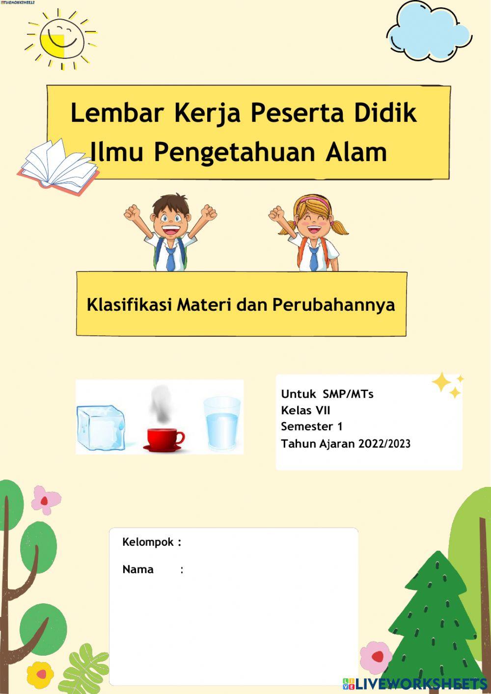 Klasifikasi materi