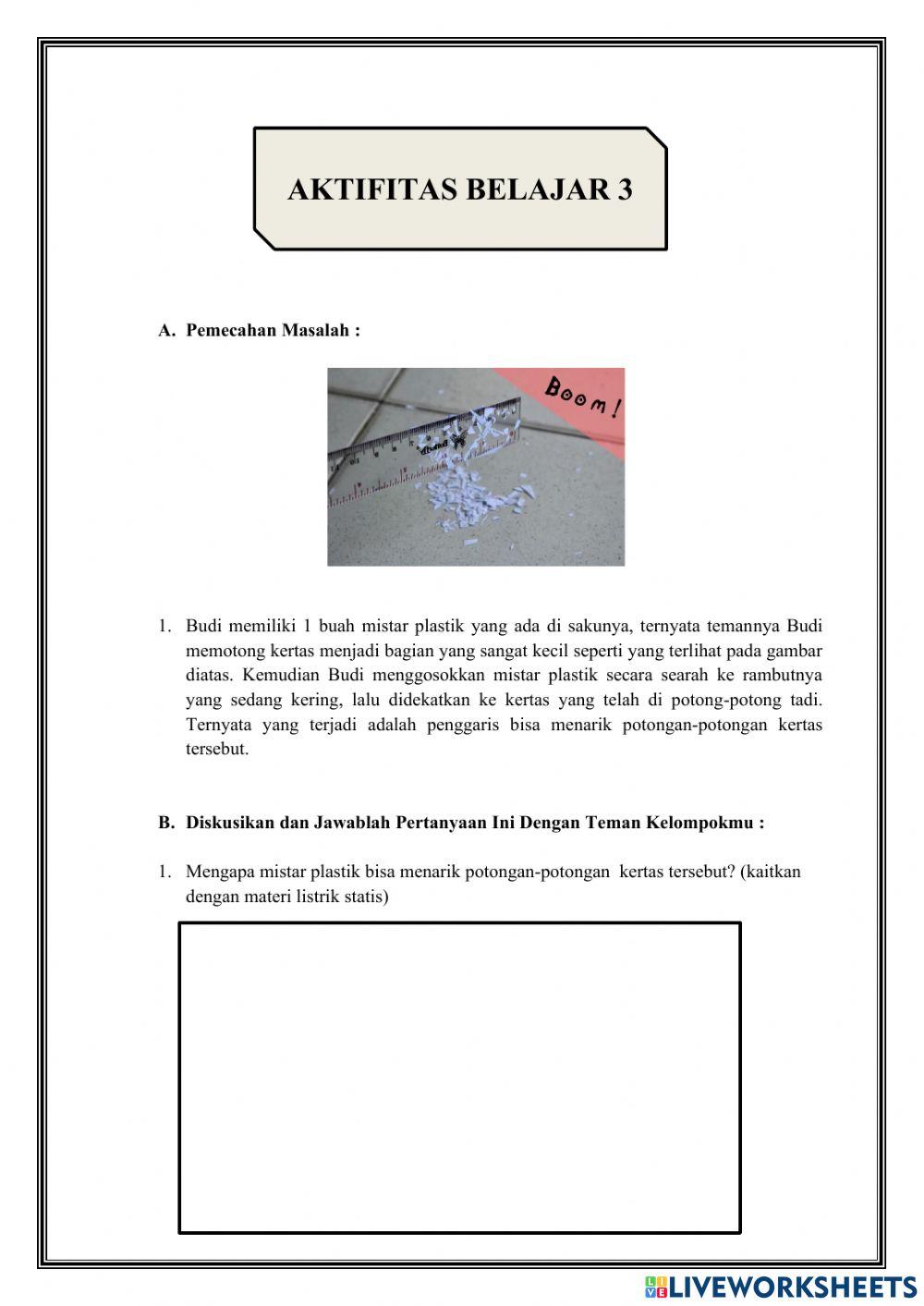 E-LKPD Listrik Statis Pertemuan 3