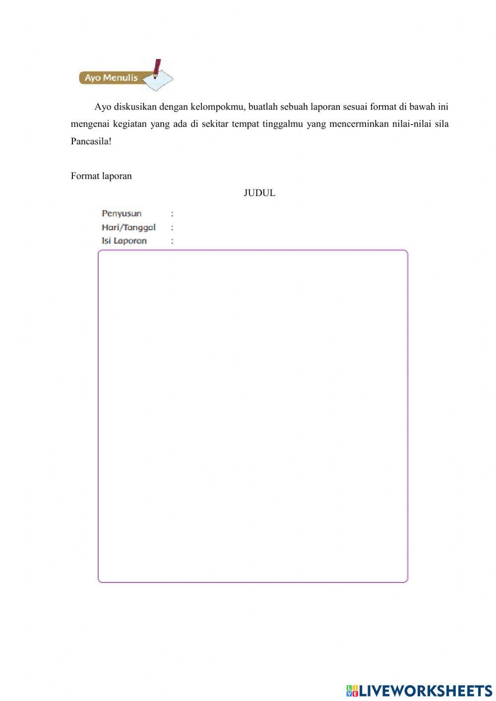 Kelas 5 tema 1 subtema 3 pembelajaran 3 LKPD 1
