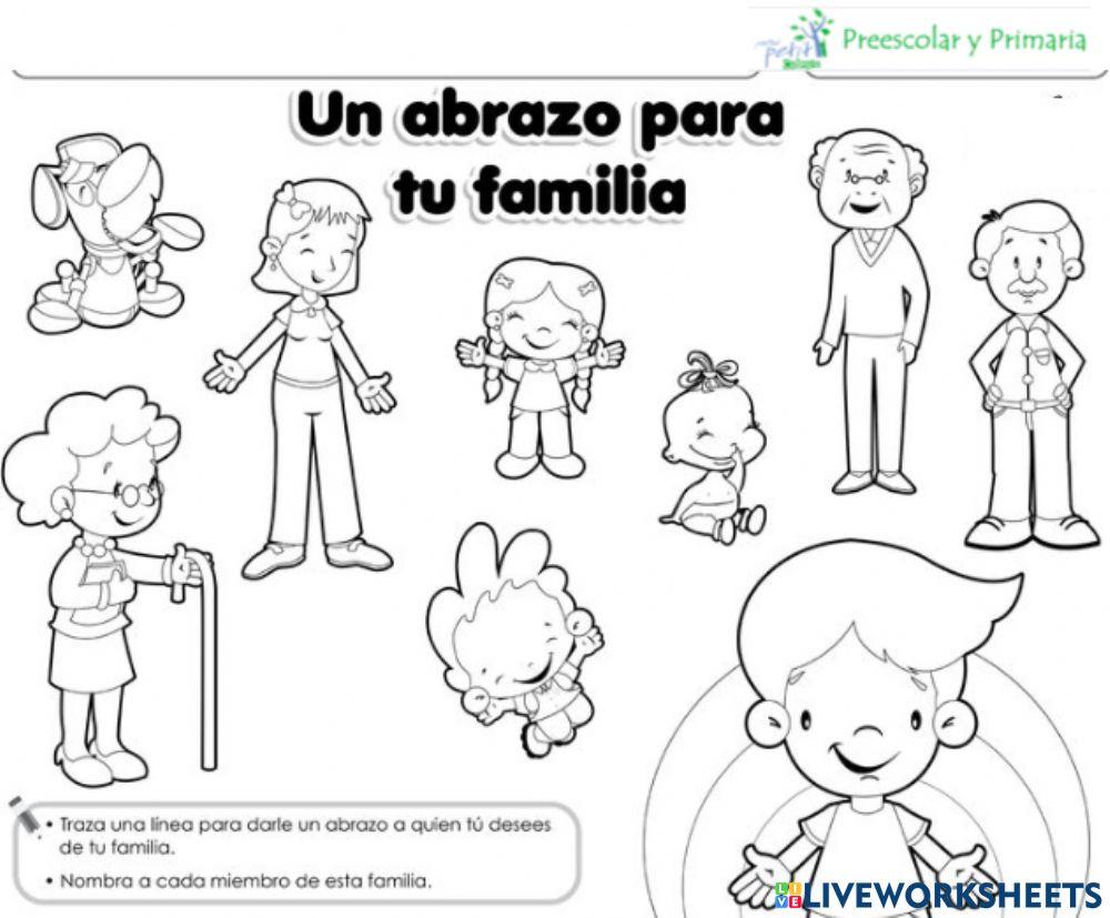 La familia online exercise for Preescolar | Live Worksheets