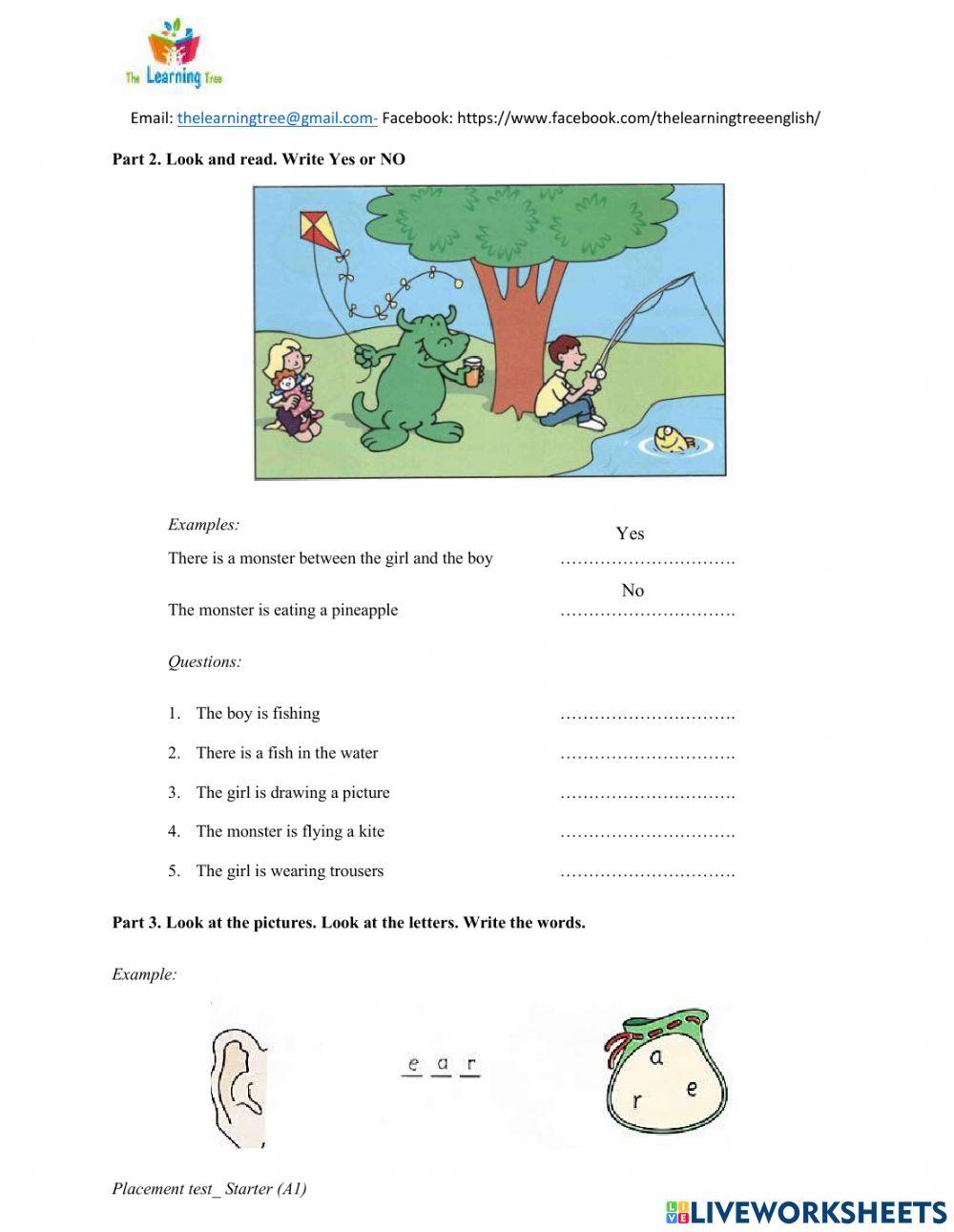 Placement Test Starter