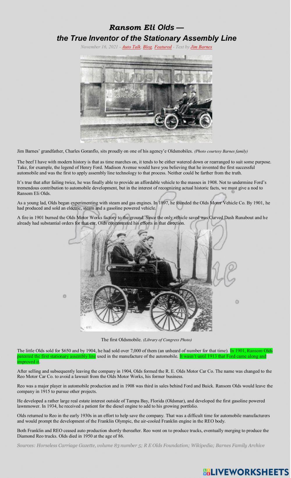 Passive Voice Assembly Lines