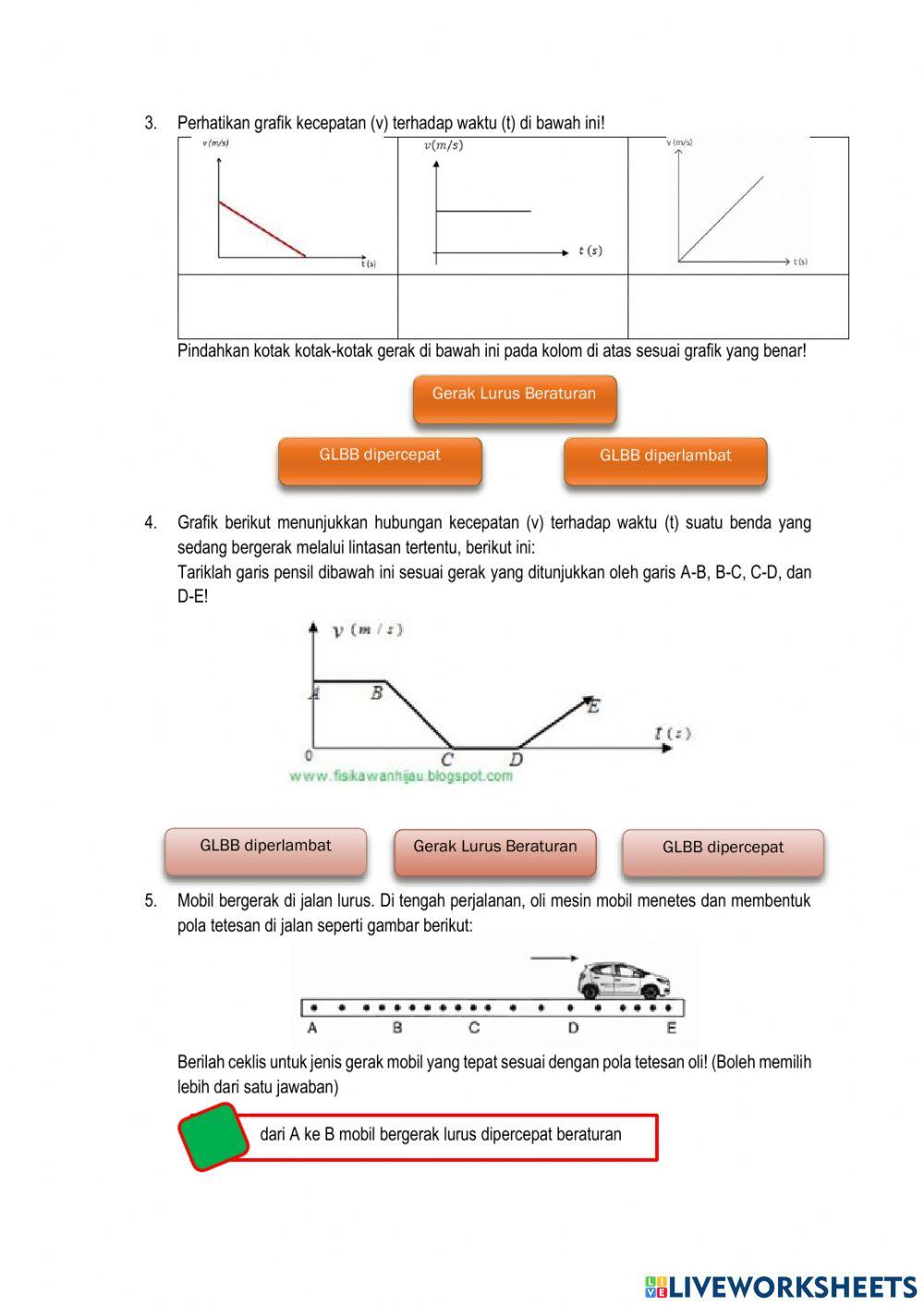 Kinematika gerak (diskusi)