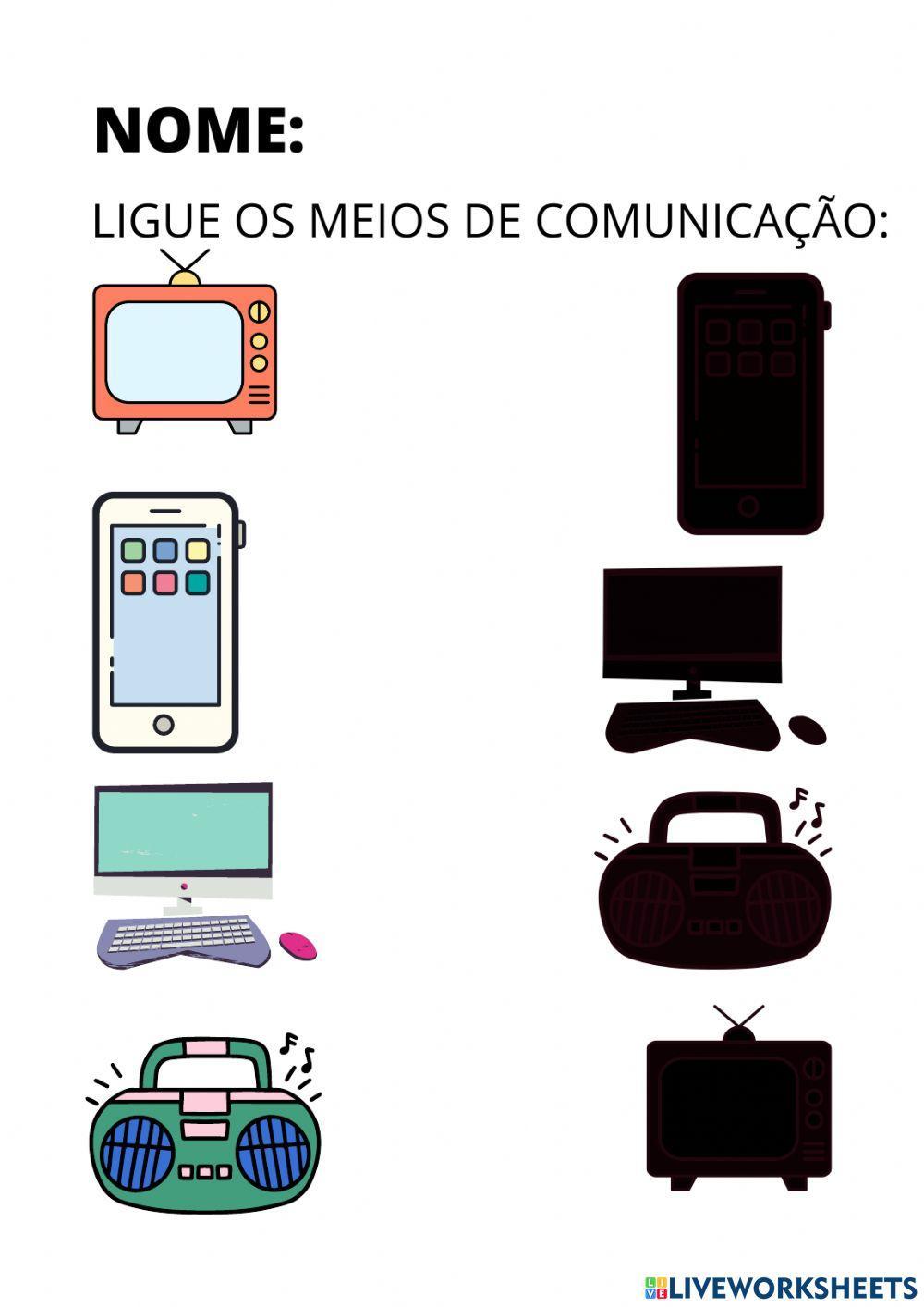 Ligue os meios de comunicação