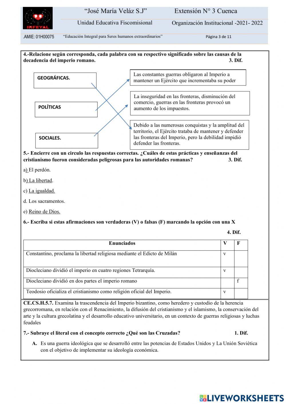 Examen dehistori