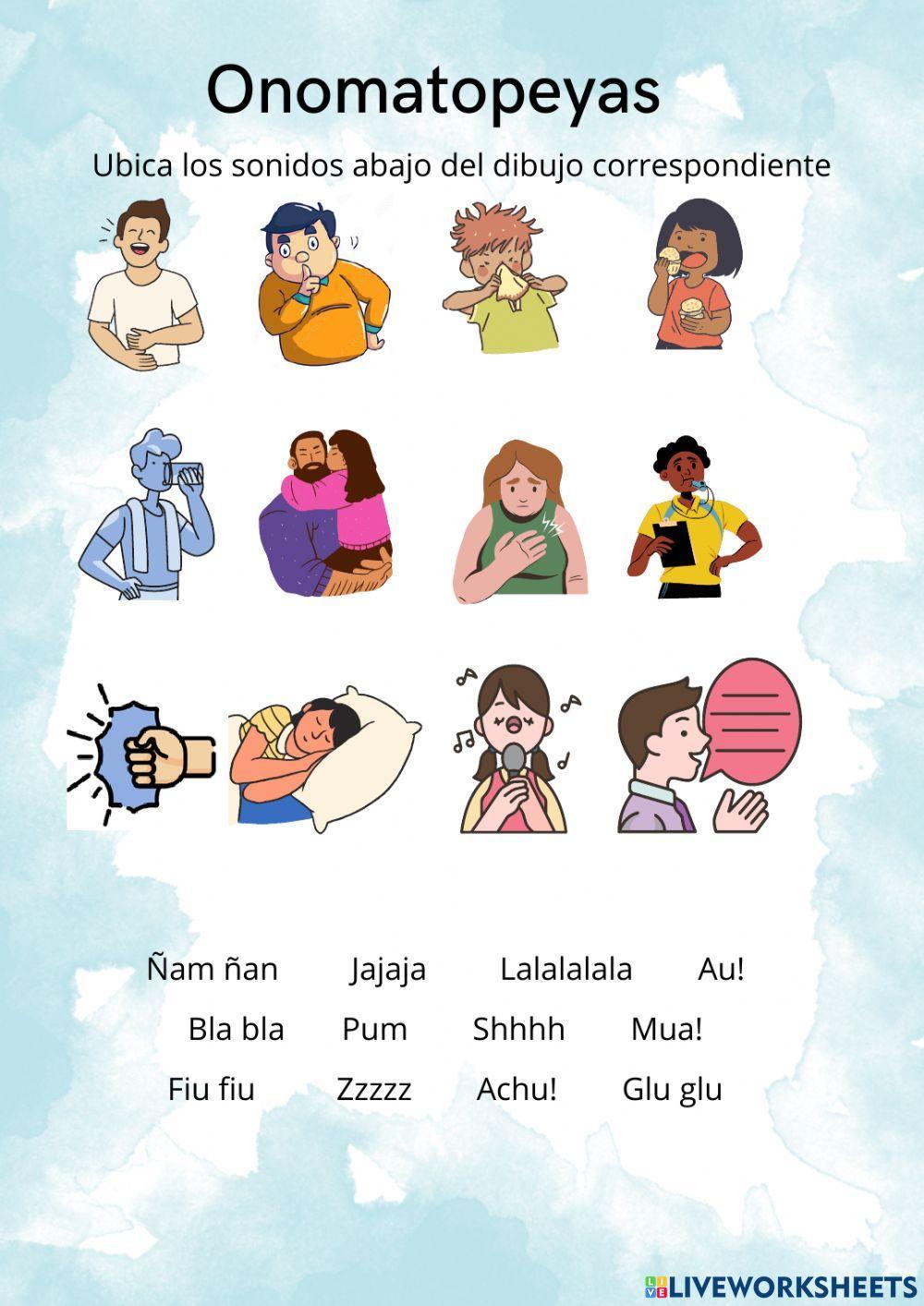 Onomatopeyas del cuerpo