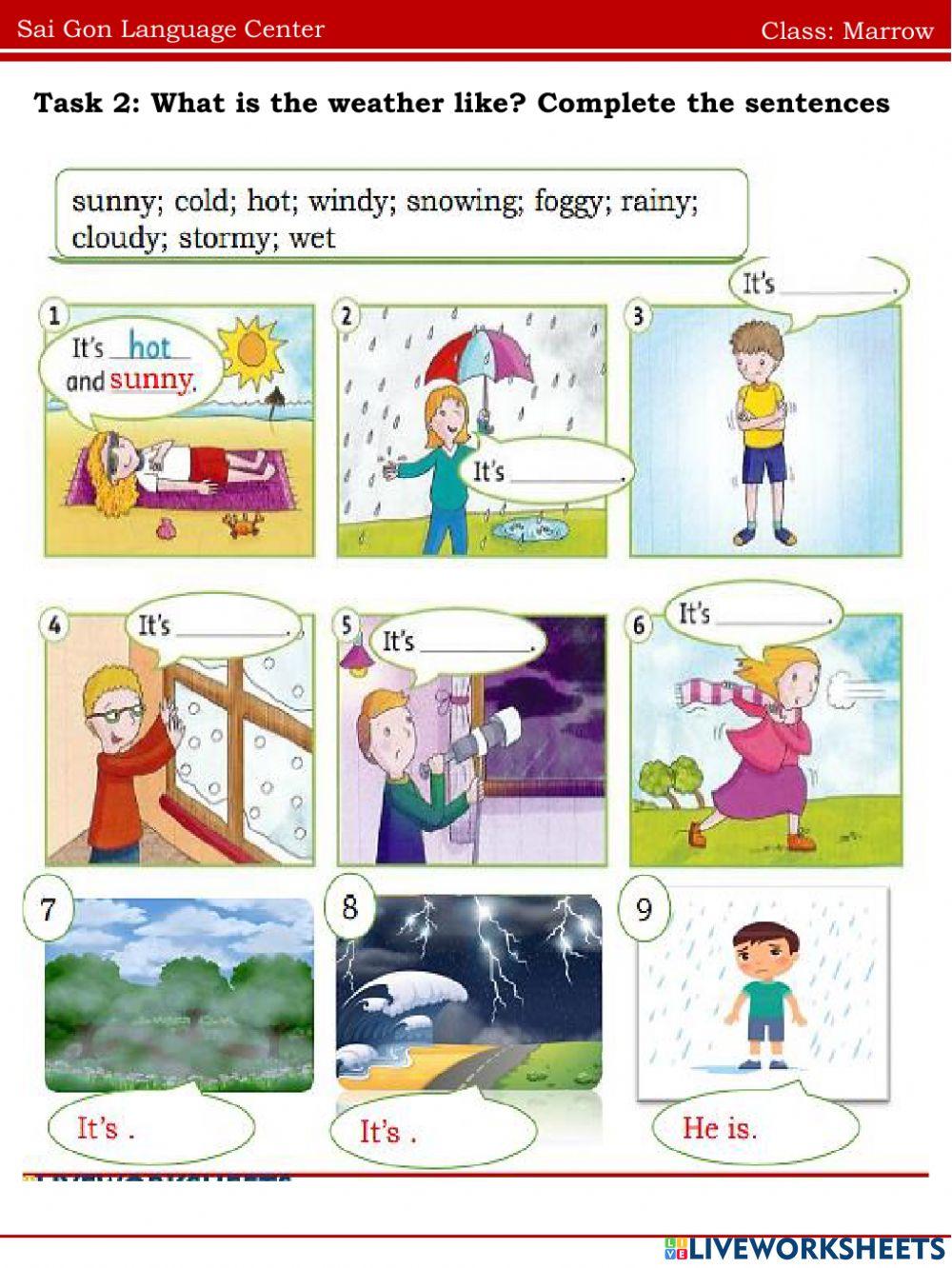 Unit 10 It's hot today