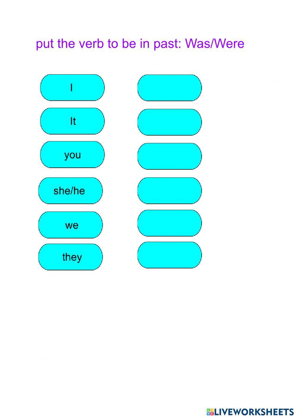Verb to bo present and past simple