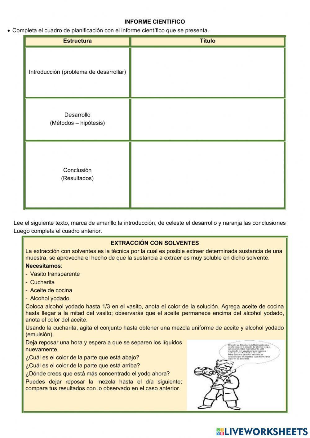 Estructura de un texto cientifico
