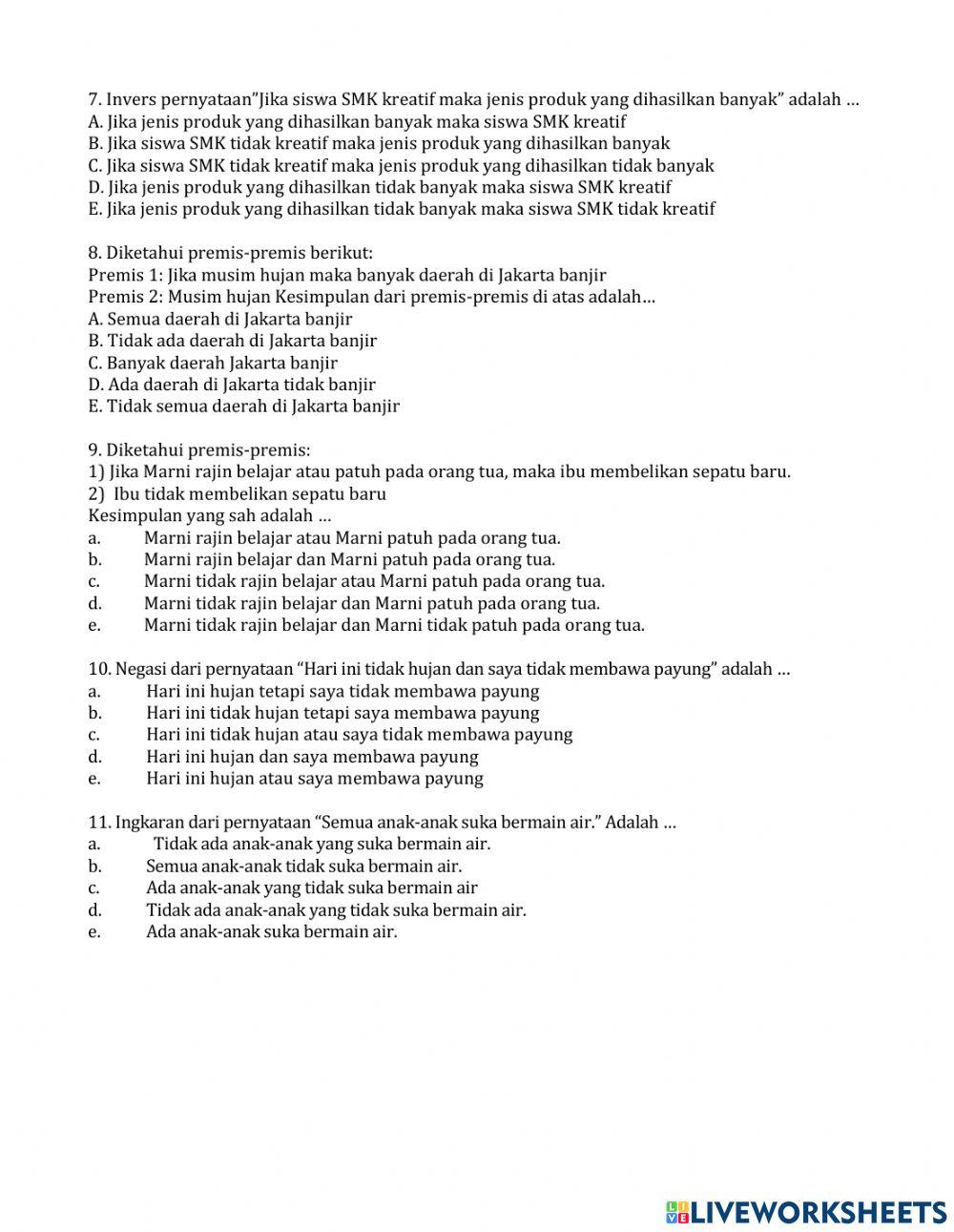 Ulangan Harian Bab 1