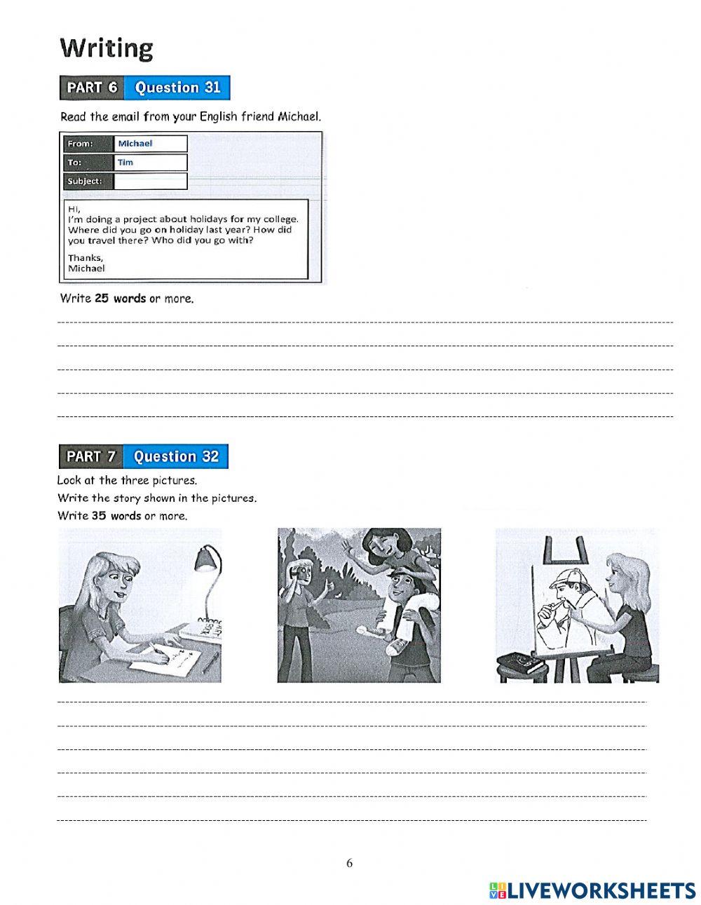 KET Practice Test 07-Reading