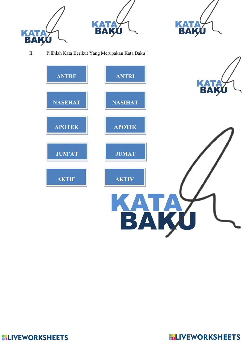 Latihan Bahasa Indonesia Tema B