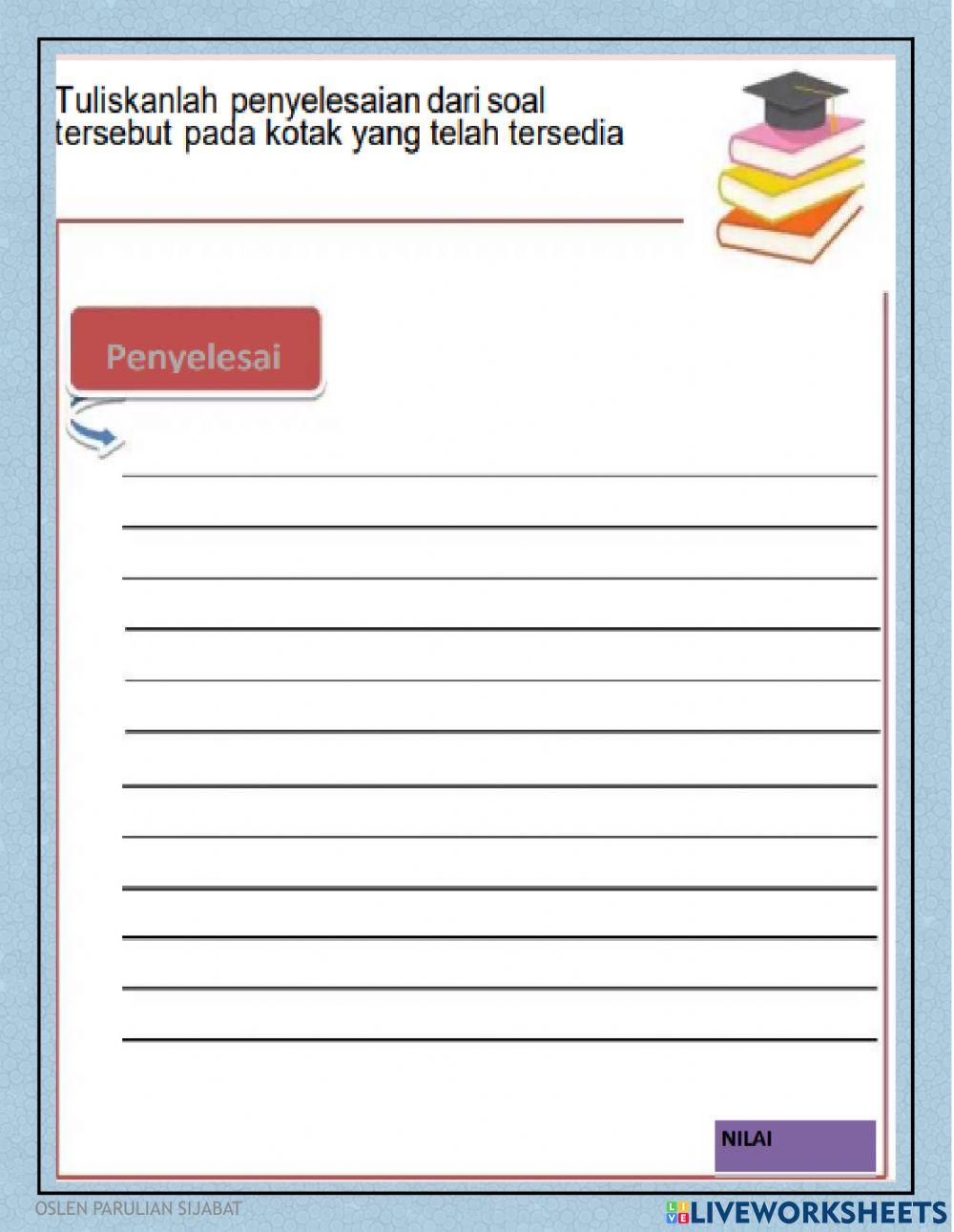 E-LKPD barisan aritmatika