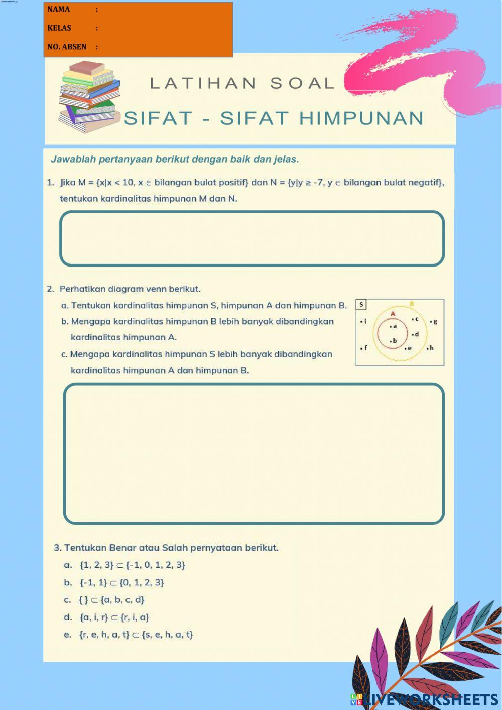 Sifat-sifat Himpunan