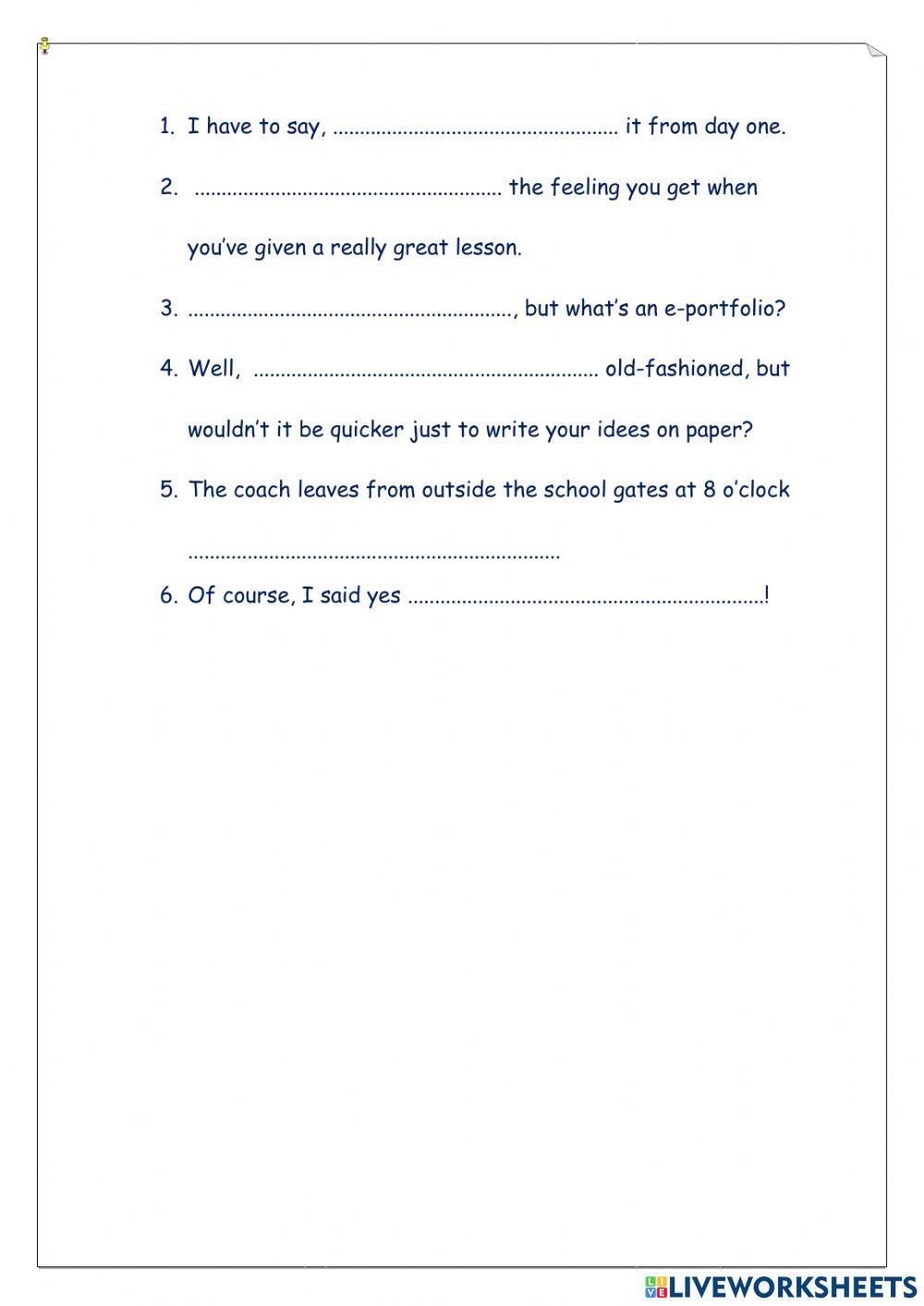 Listening mini-dialogues